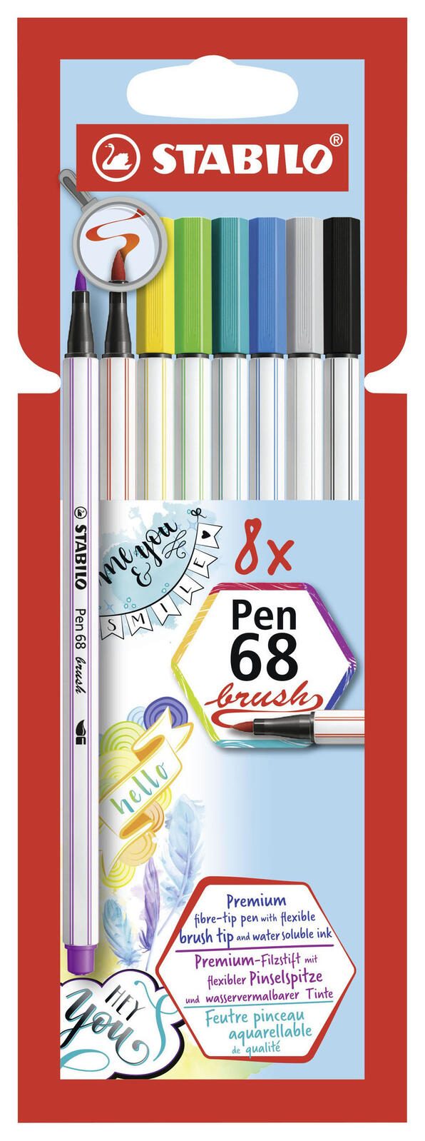 STABILO Brush-Pens Mehrfarbig