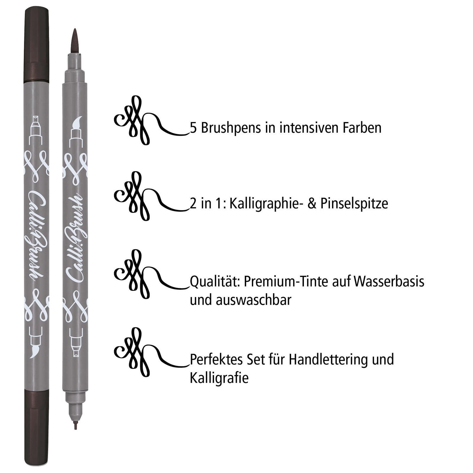 ONLINE® Brush-Pens Mehrfarbig 2.0 mm