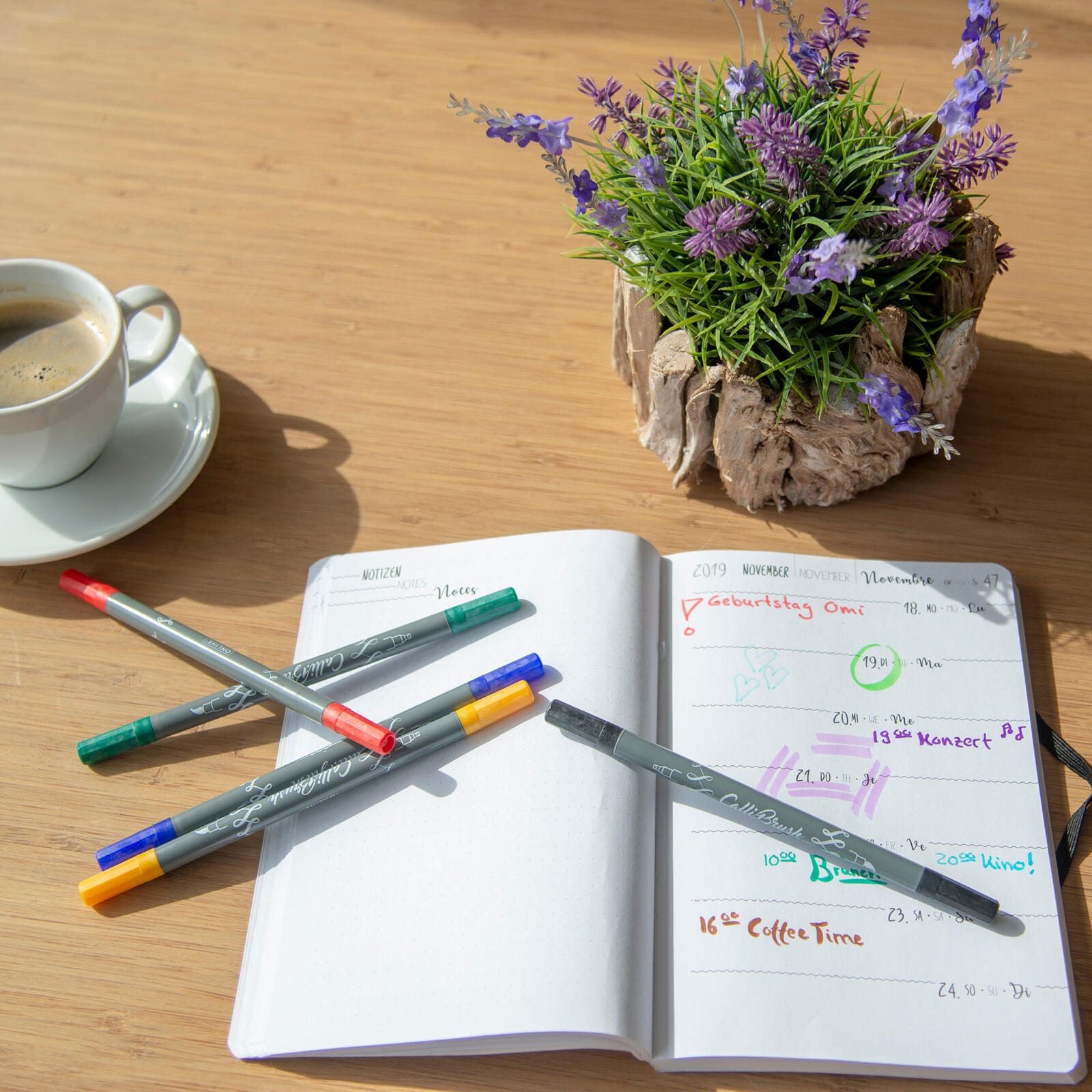ONLINE® Brush-Pens Mehrfarbig 2.0 mm
