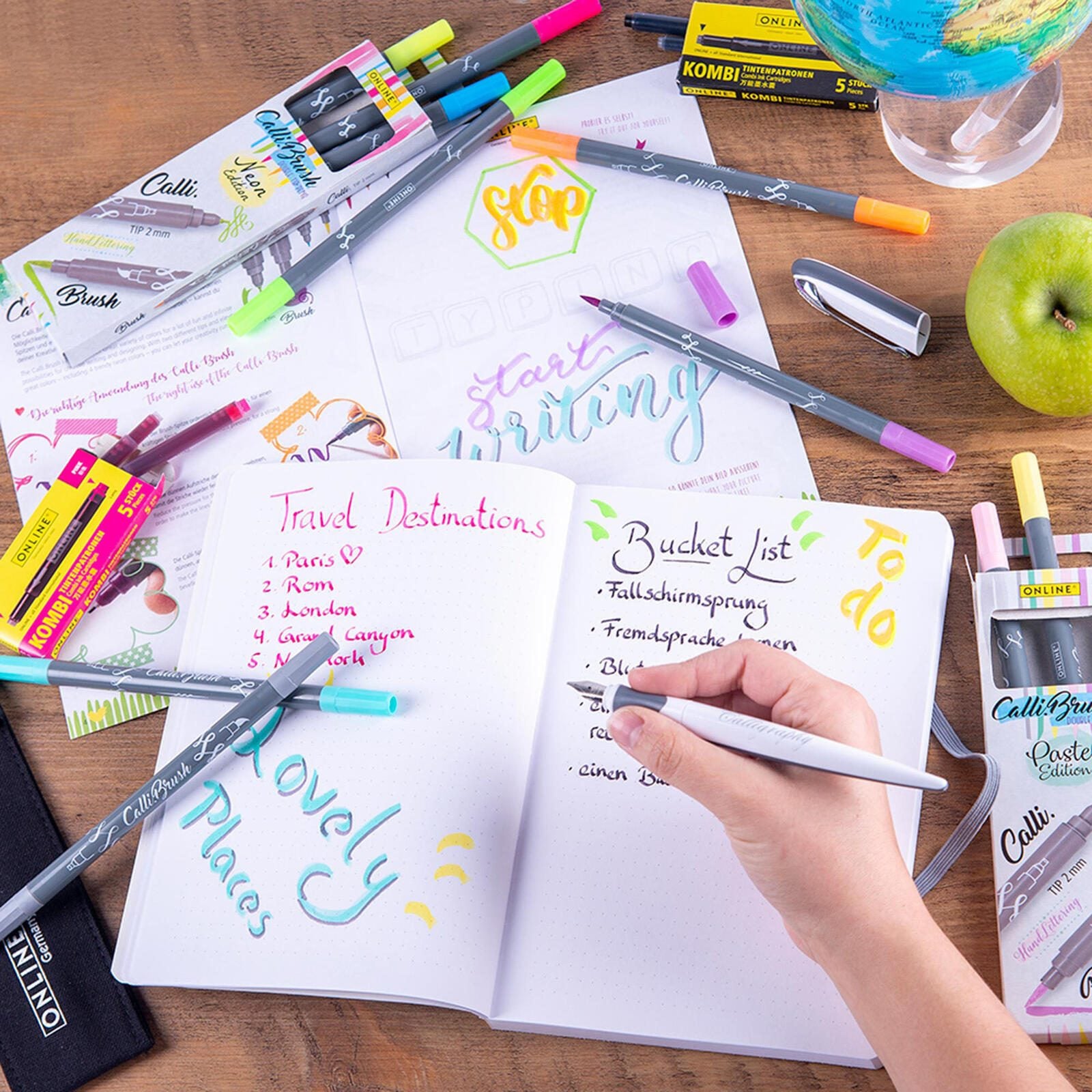 ONLINE® Handlettering-Set Mehrfarbig 0.3 - 1.6 mm