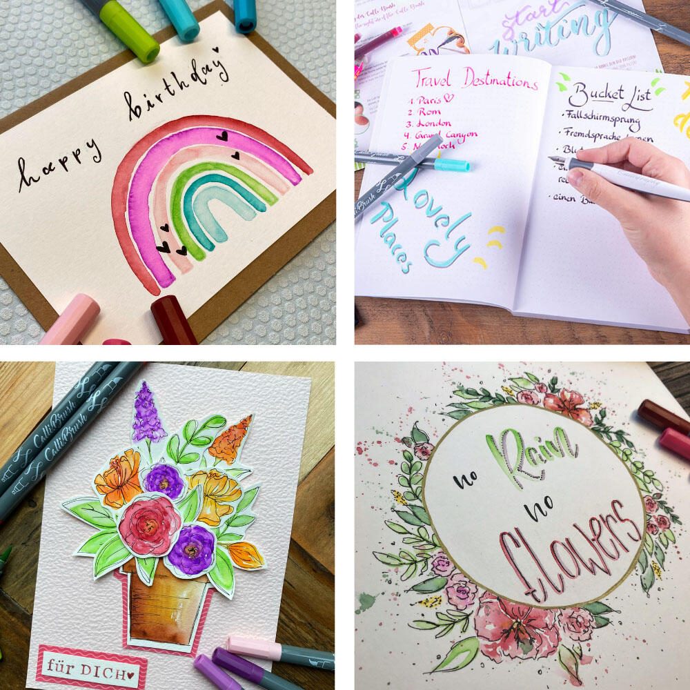 ONLINE® Handlettering-Set Mehrfarbig 0.3 - 1.6 mm