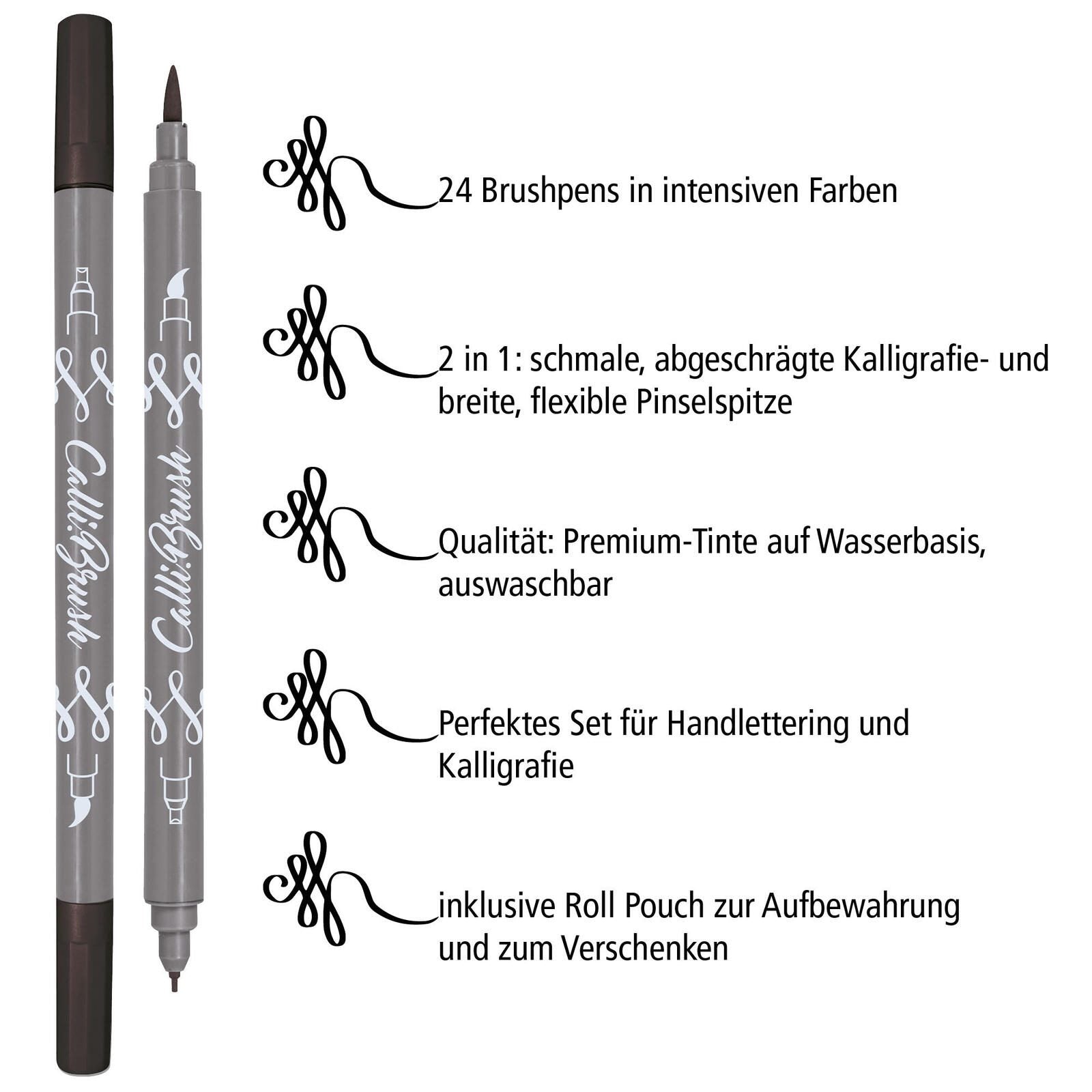 ONLINE® Brush-Pens Mehrfarbig 2.0 mm