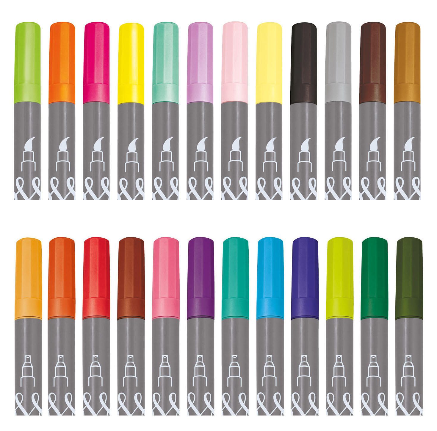 ONLINE® Brush-Pens Mehrfarbig 2.0 mm