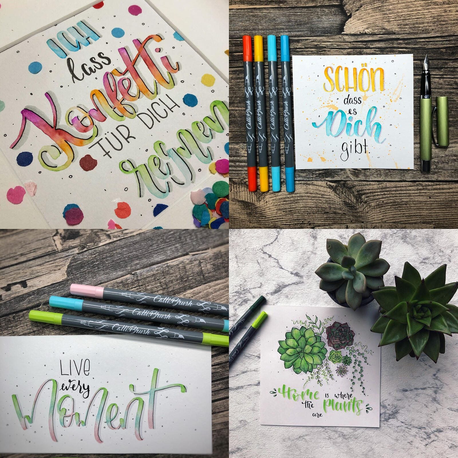 ONLINE® Brush-Pens Mehrfarbig 2.0 mm