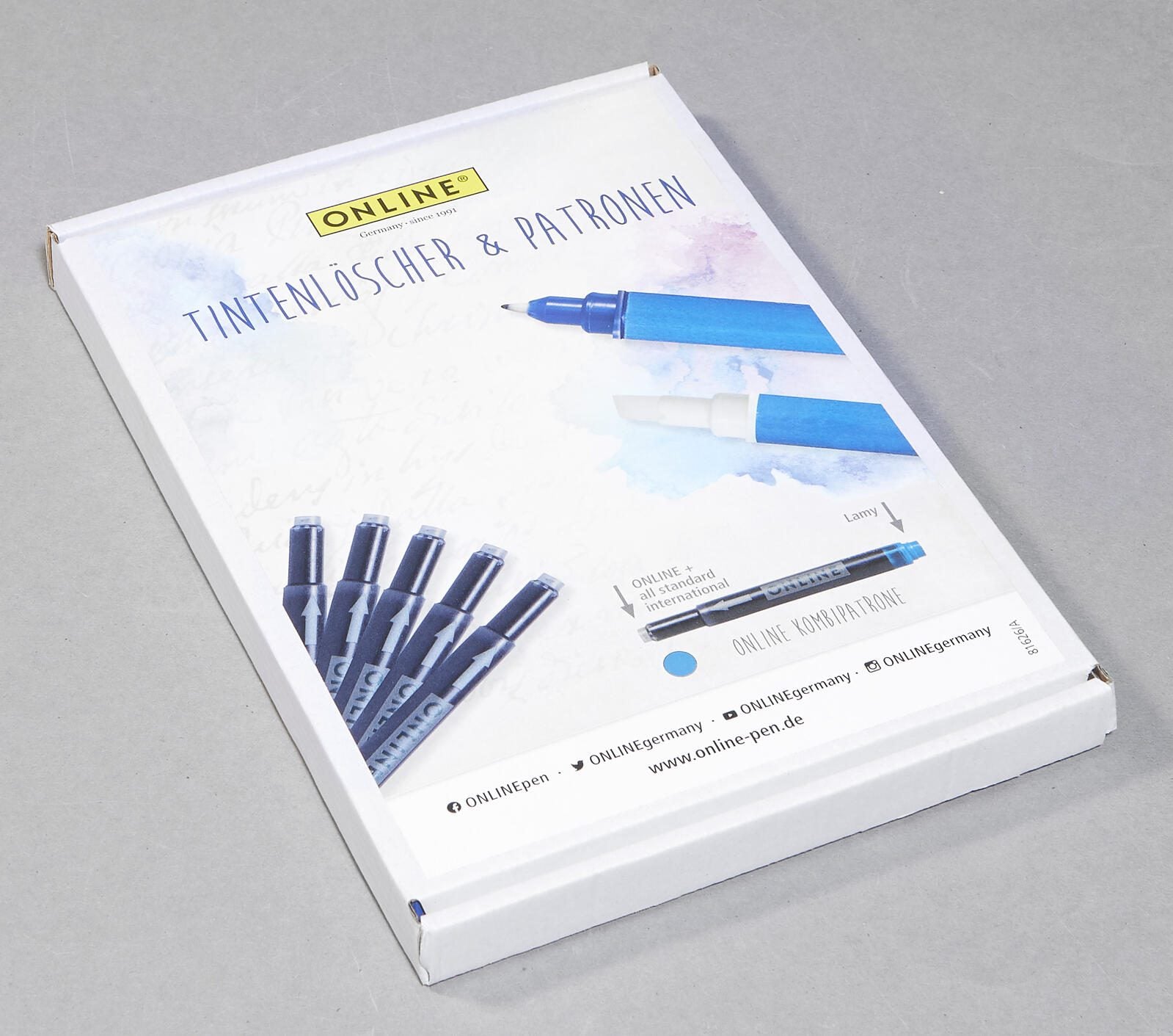 ONLINE® Tintenpatronen und Tintenkiller Set königsblau
