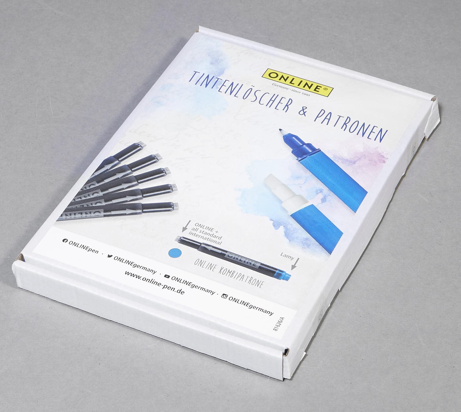 ONLINE® Tintenpatronen und Tintenkiller Set königsblau