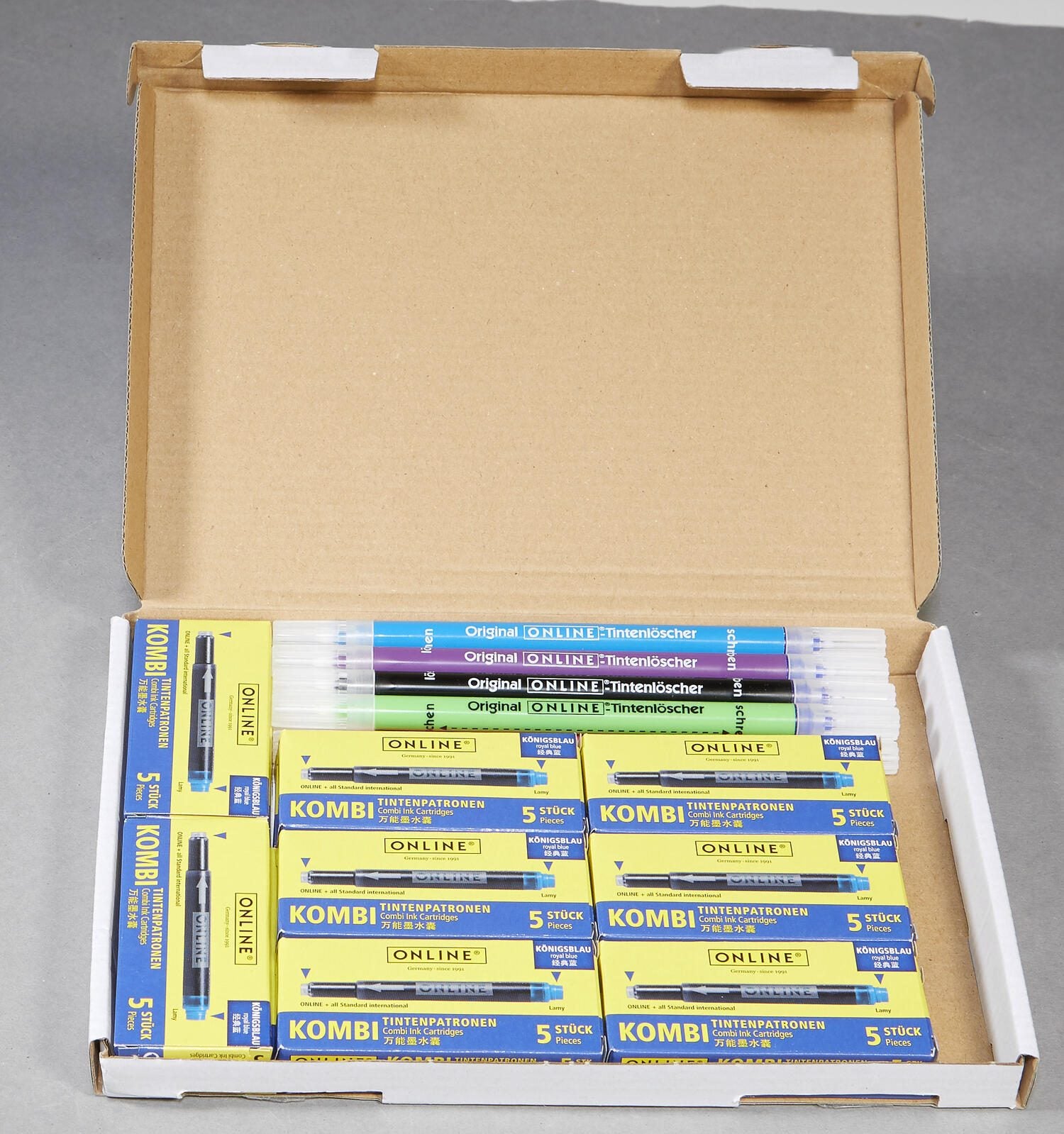 ONLINE® Tintenpatronen und Tintenkiller Set königsblau