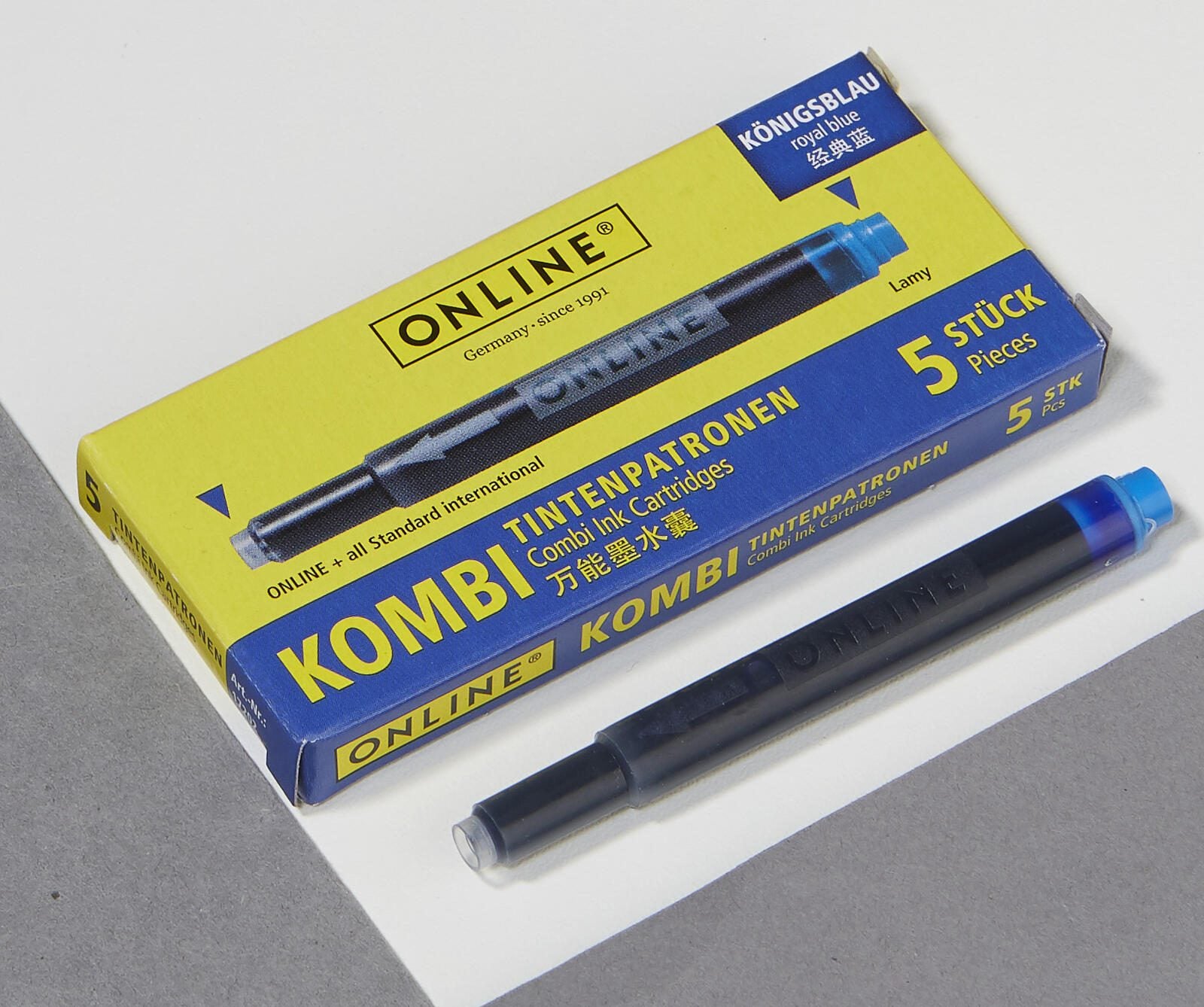 ONLINE® Tintenpatronen und Tintenkiller Set königsblau