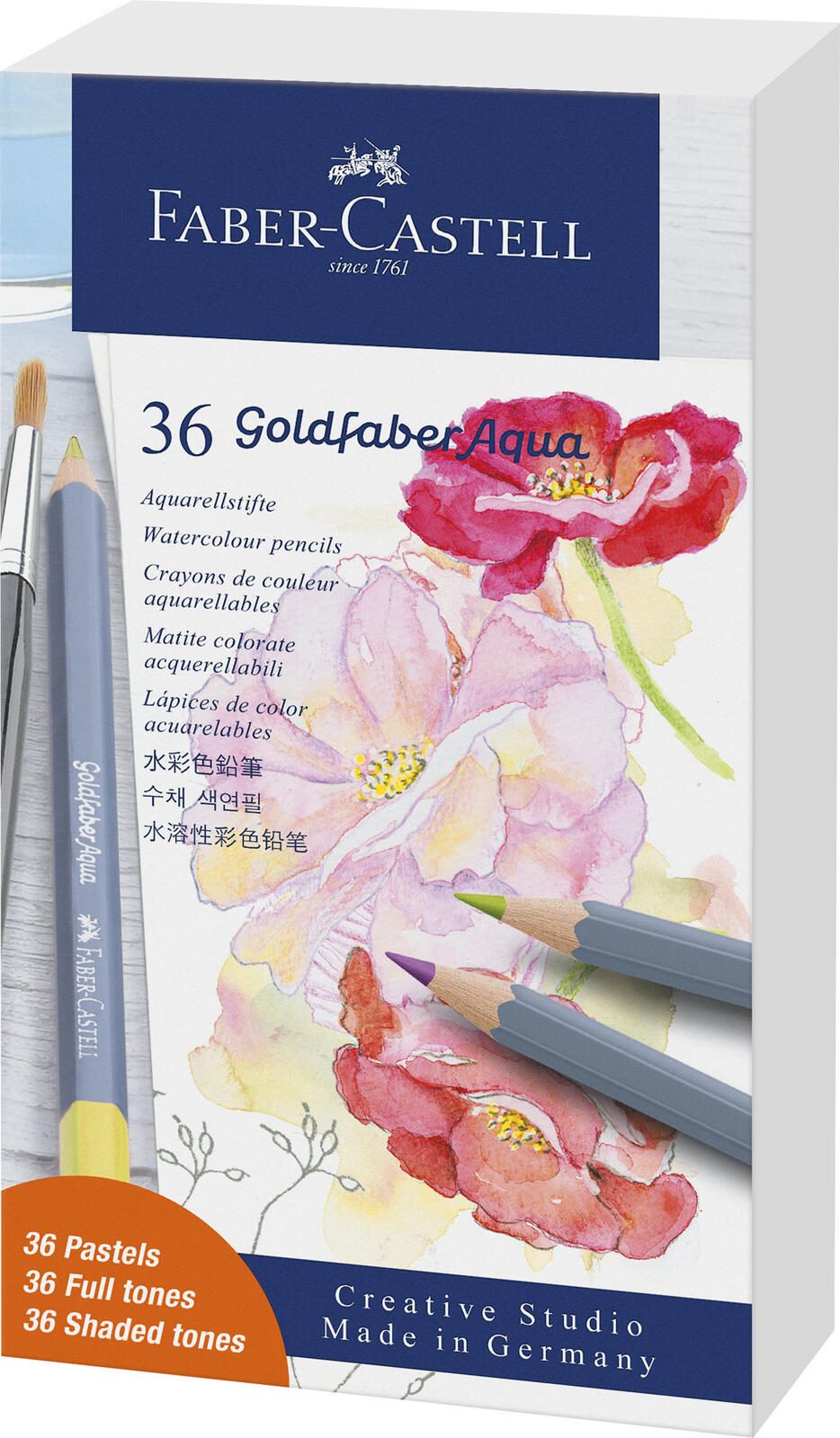 FABER-CASTELL Aquarellstifte Mehrfarbig