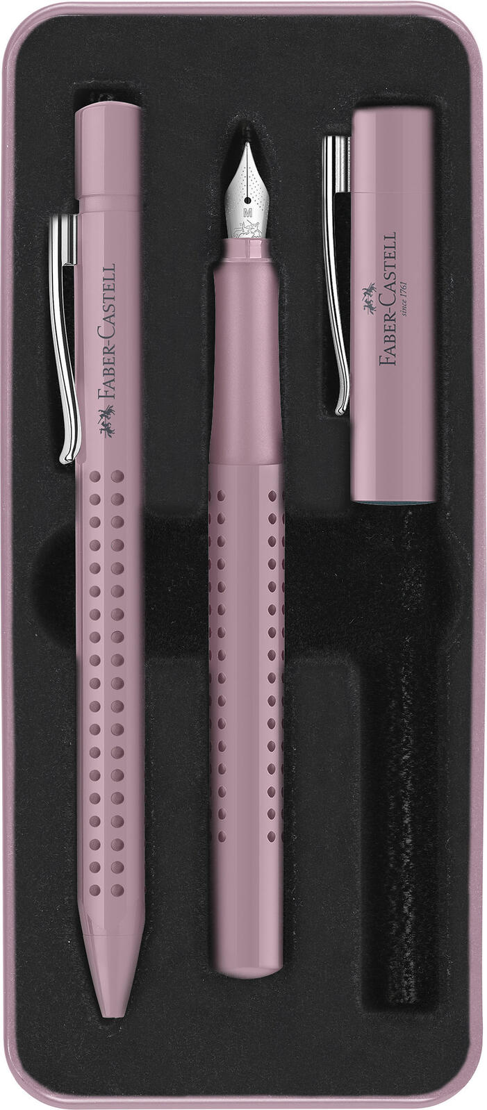 FABER-CASTELL Schreibset Grip 2010 rose shadows
