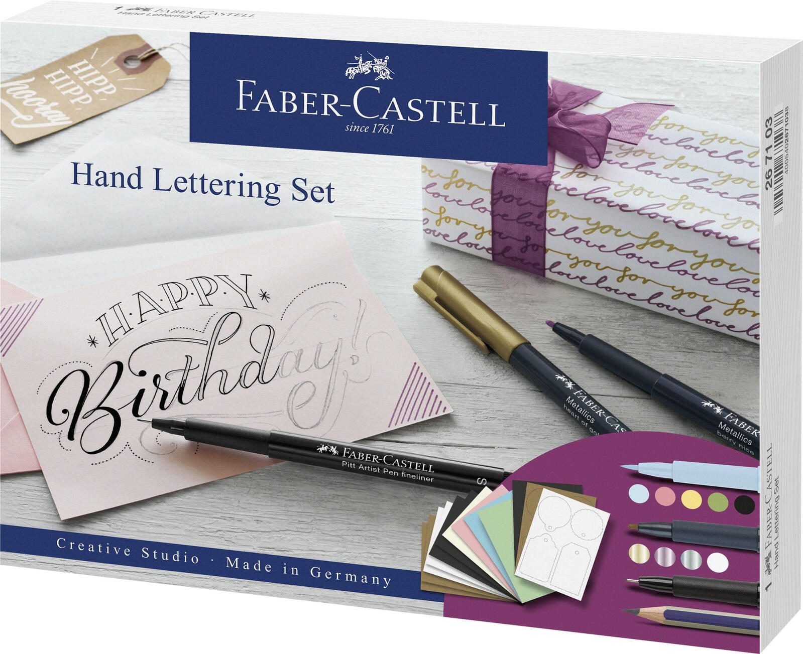 FABER-CASTELL Handlettering-Set Mehrfarbig 0.3 - 1.6 mm