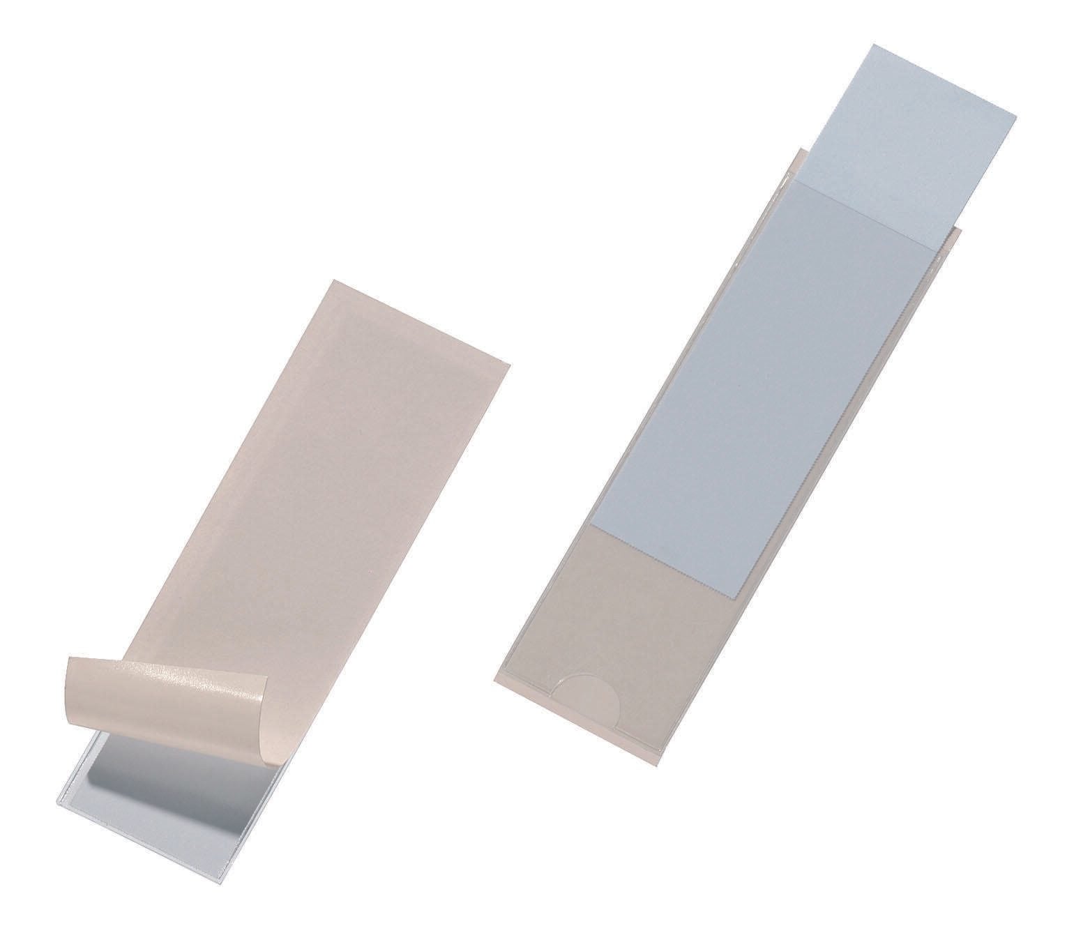 DURABLE Beschriftungsschilder mit selbstklebender Hülle 10,4 x 3,2 cm