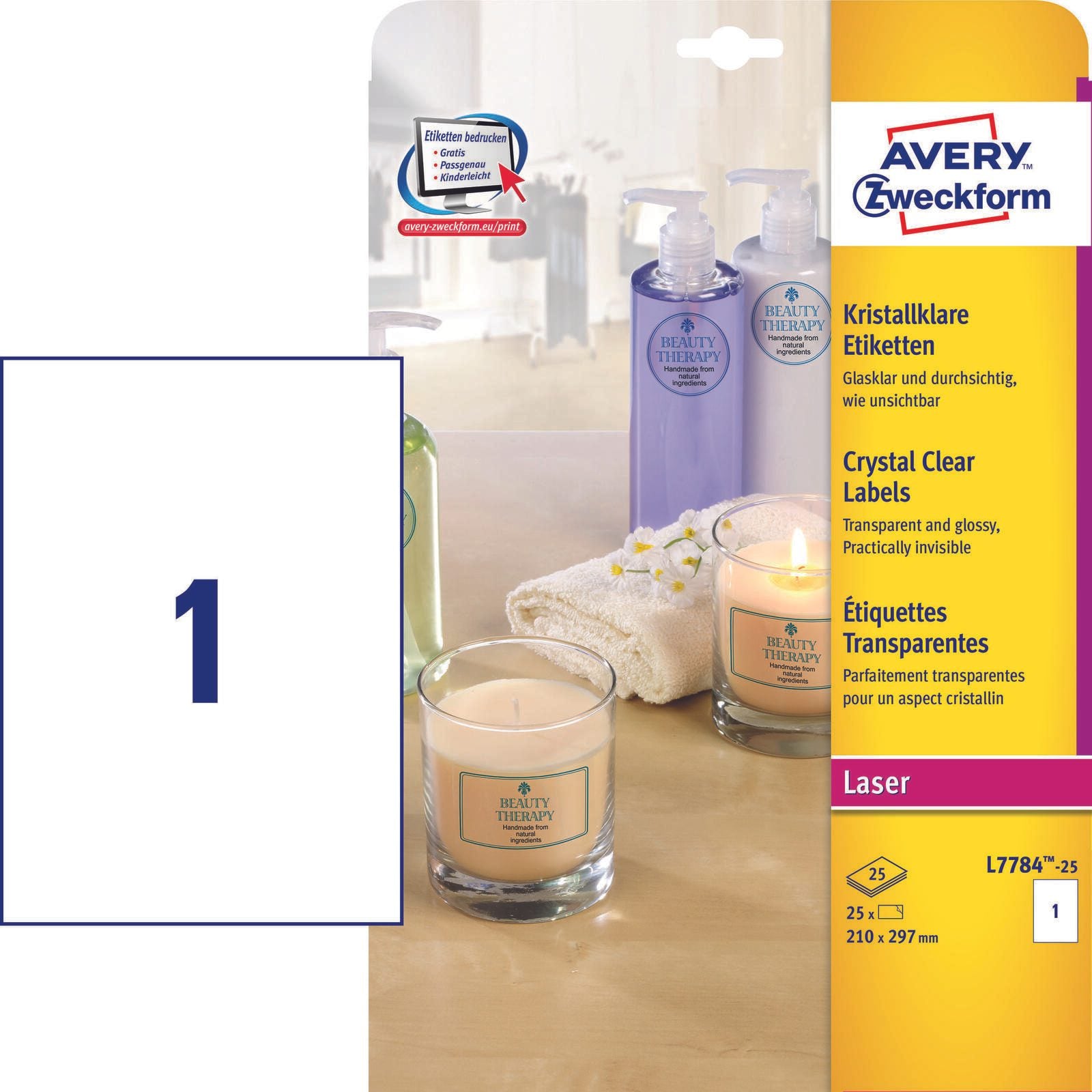 AVERY Zweckform Folienetiketten 210,0 x 297,0 mm