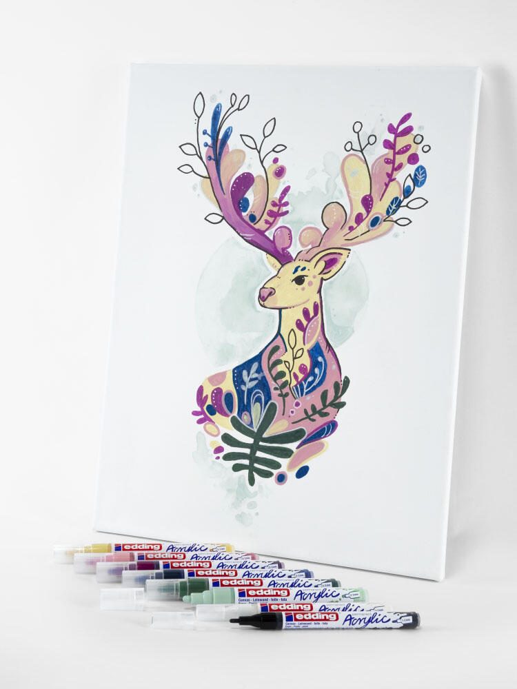 edding nordic Acrylstifte-Set 1.0 + 2.0 + 3.0 mm Mehrfarbig