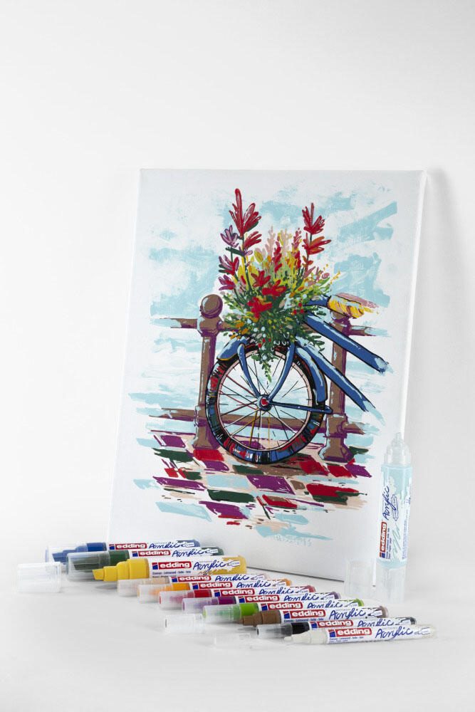 edding basic Acrylstifte-Set 1.0 + 2.0 + 3.0 + 5.0 + 10.0 mm Mehrfarbig