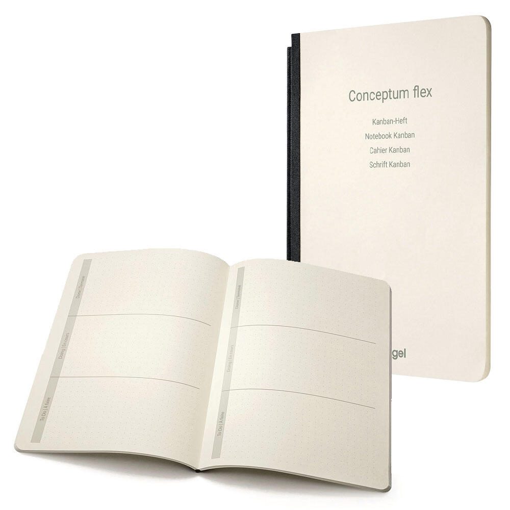 SIGEL Notizheft für Konferenzmappe DIN A5 punktraster, 92 Seiten