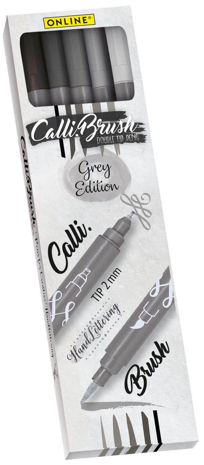 ONLINE® Brush-Pens Mehrfarbig 2.0 mm