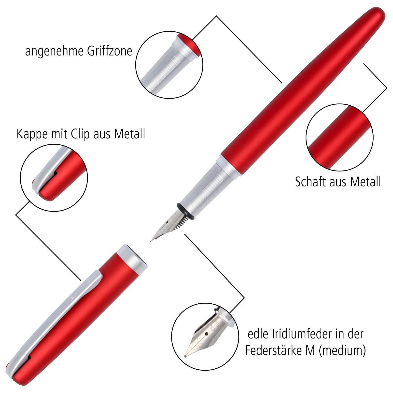 ONLINE® Schreibset Eleganza rot