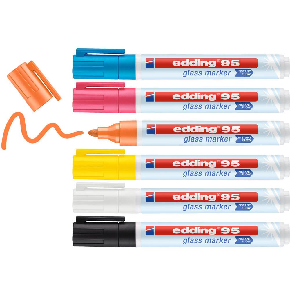 edding 95 Glasboardmarker 1.0 - 5.0 mm Mehrfarbig