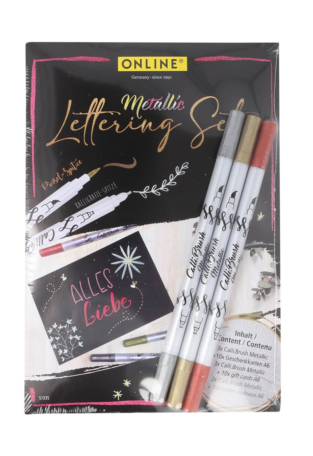 ONLINE® Brush-Pens Mehrfarbig 2.0 mm