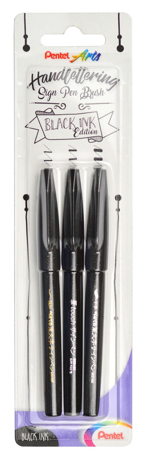 Pentel Brush-Pen Schwarz