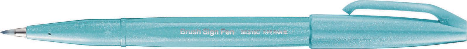 Pentel Brush-Pen Blau 0.35 mm