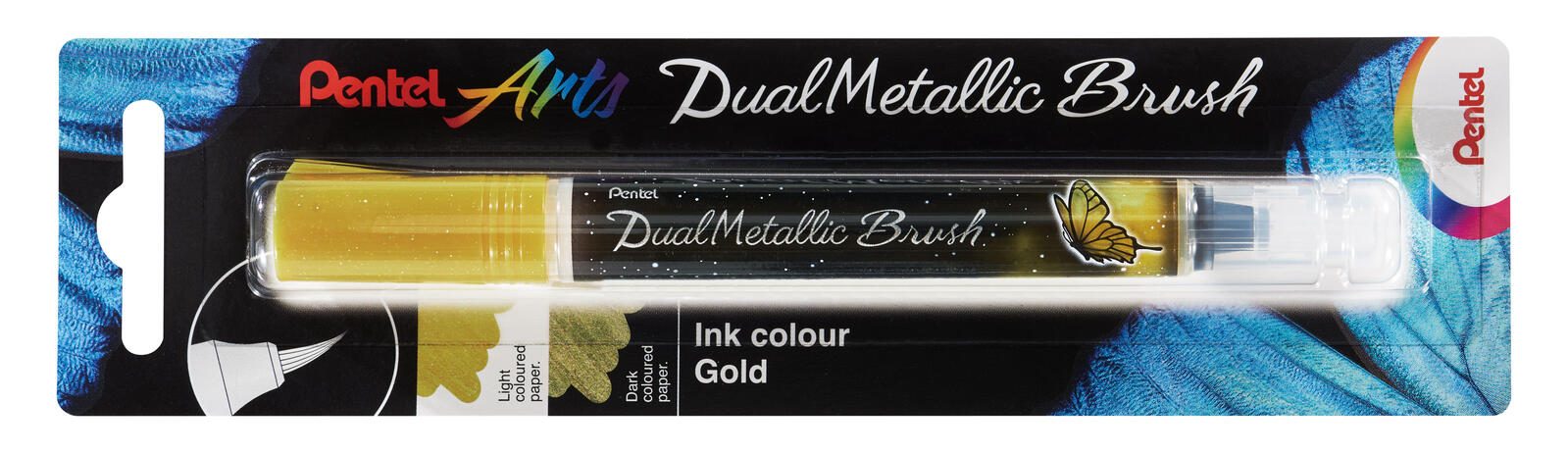 Pentel Brush-Pen Gold