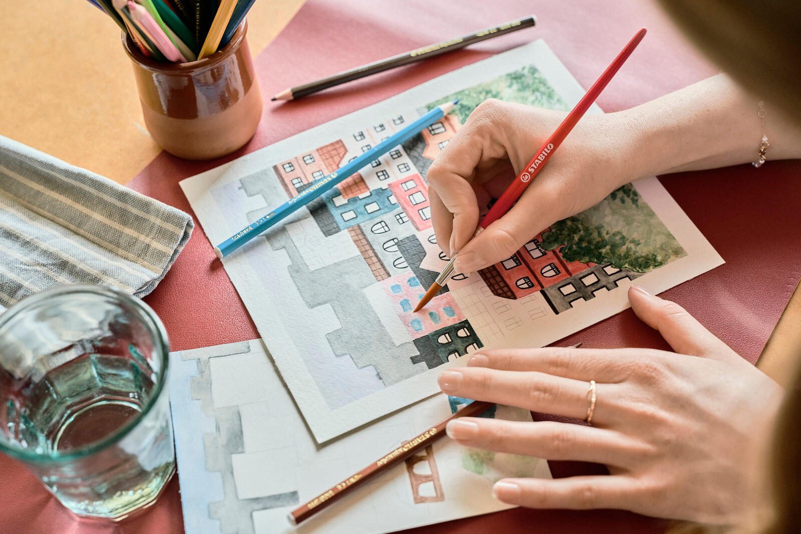 STABILO Aquarellstifte Mehrfarbig