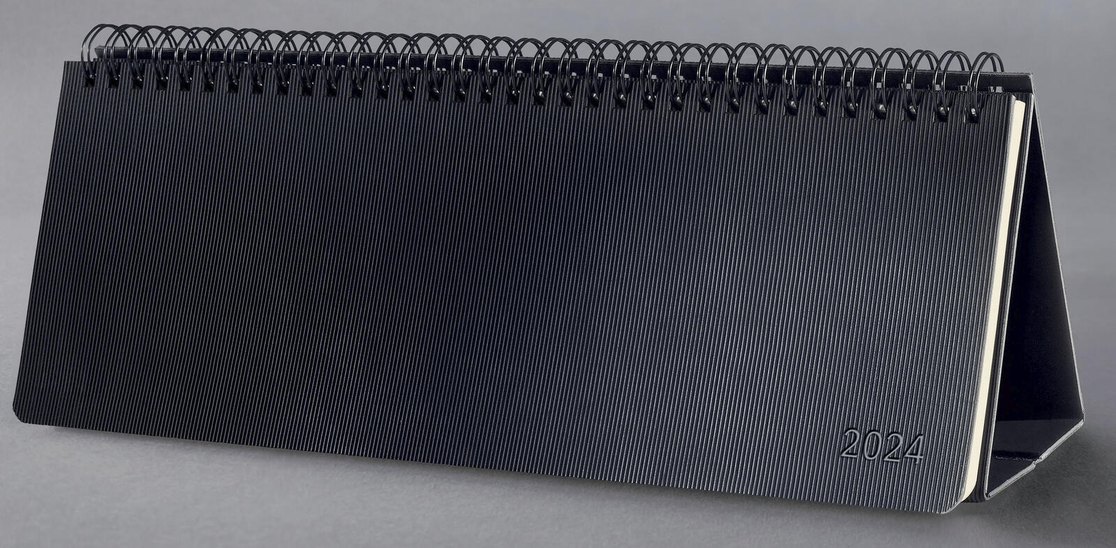 SIGEL Tischquerkalender schwarz 2024