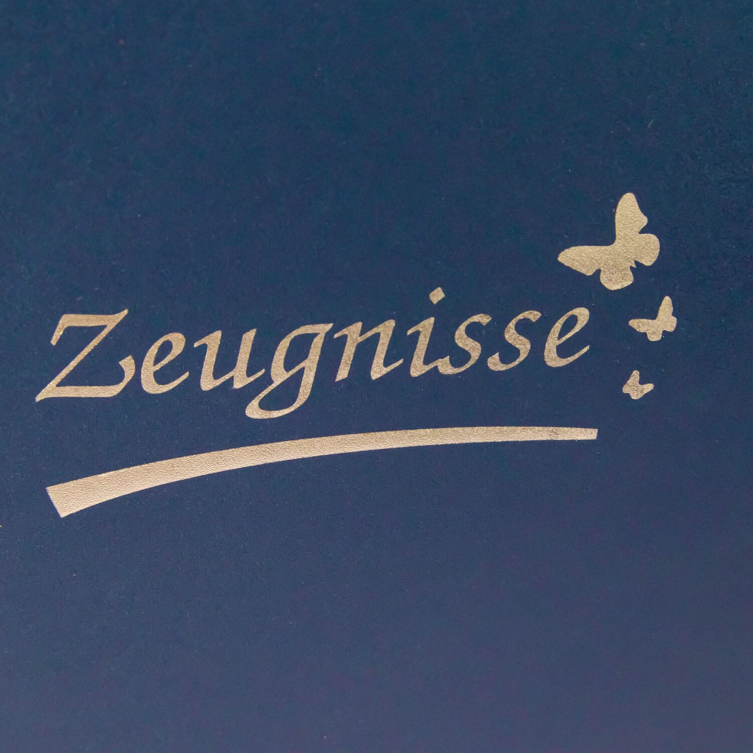 Idena Zeugnismappe DIN A4 blau/dunkelblau