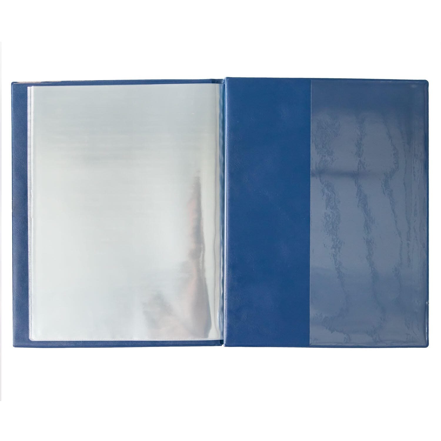 Idena Zeugnismappe DIN A4 blau/dunkelblau