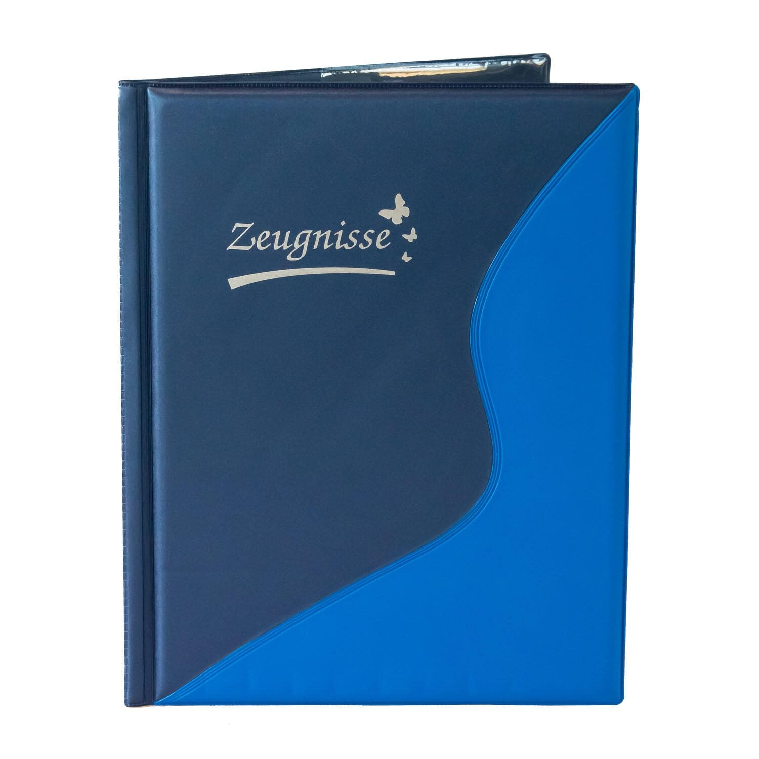 Idena Zeugnismappe DIN A4 blau/dunkelblau