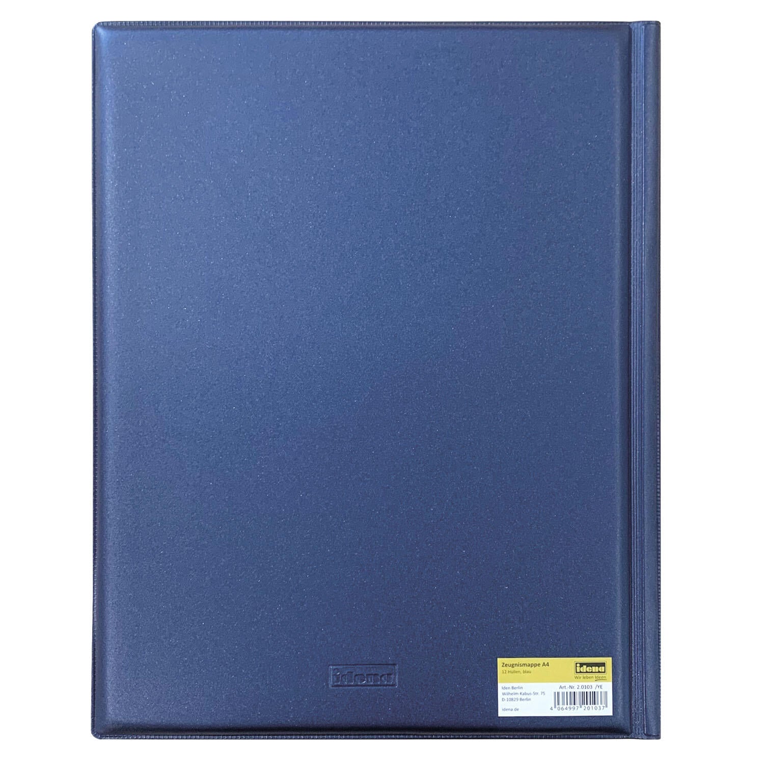 Idena Zeugnismappe DIN A4 blau/dunkelblau