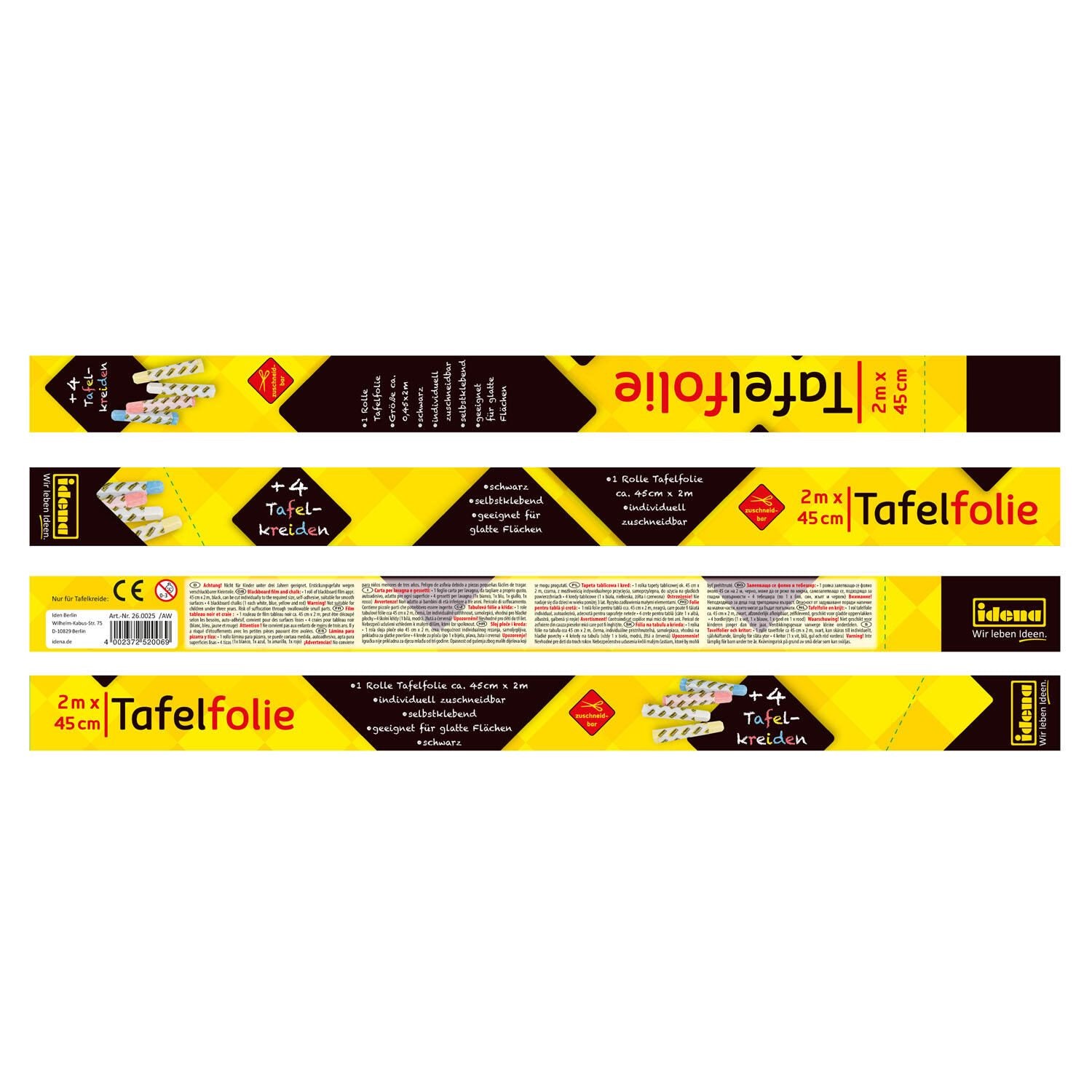 Idena Tafelfolie selbstklebend 45,0 x 200,0 cm