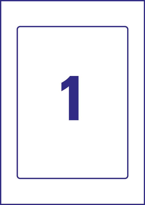 AVERY Zweckform Träger-Etiketten 160,0 x 220,0 mm