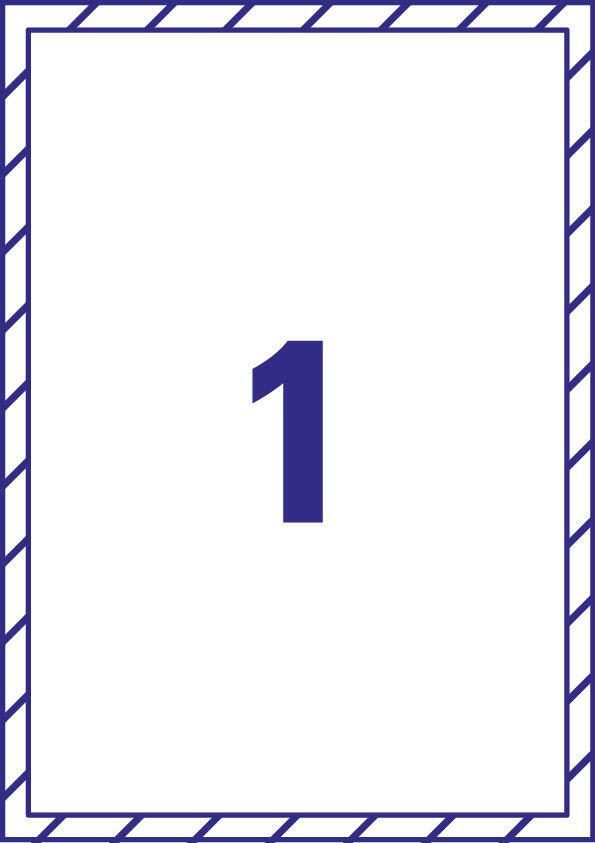 AVERY Zweckform Hinterglasaufkleber 210,0 x 297,0 mm