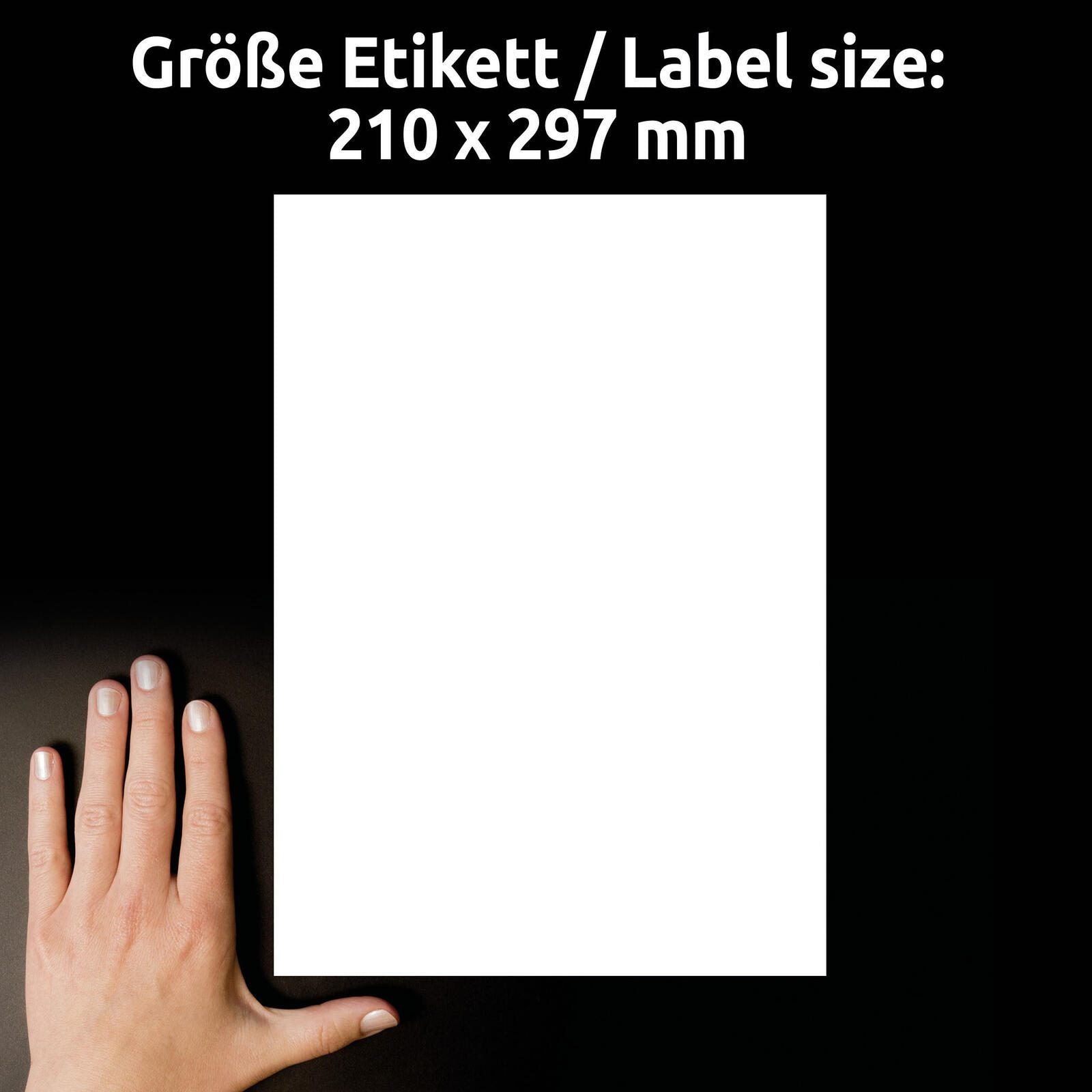 AVERY Zweckform Hinterglasaufkleber 210,0 x 297,0 mm