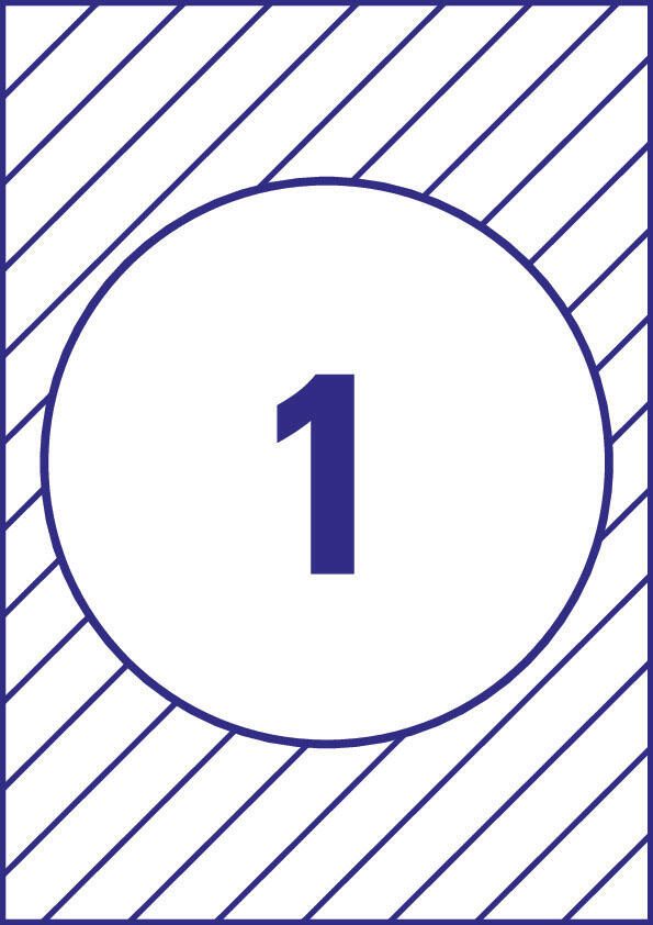 AVERY Zweckform Hinterglasaufkleber 200,0 x 200,0 mm