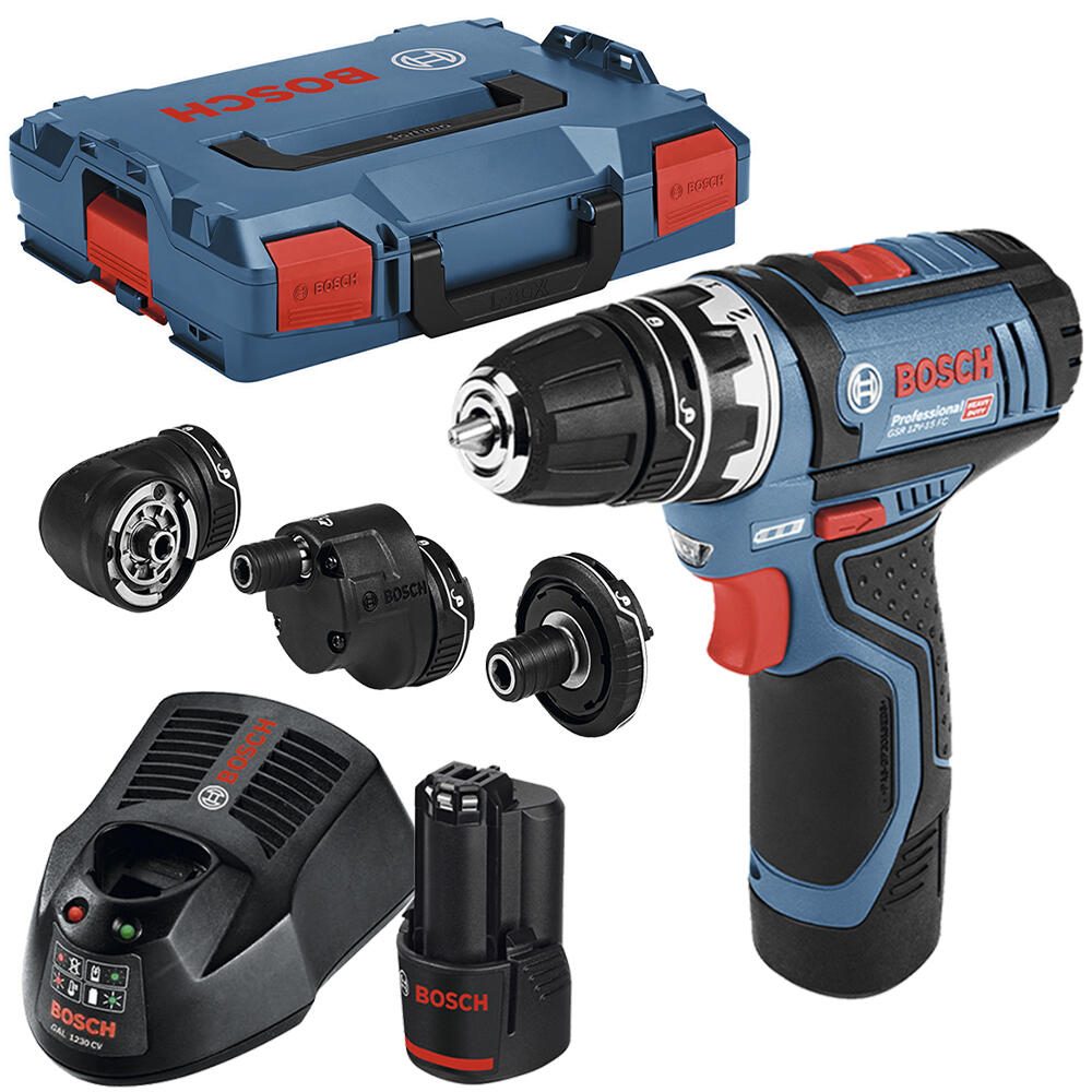 BOSCH Professional Akku-Bohrschrauber-Set GSR 12V-15 FC