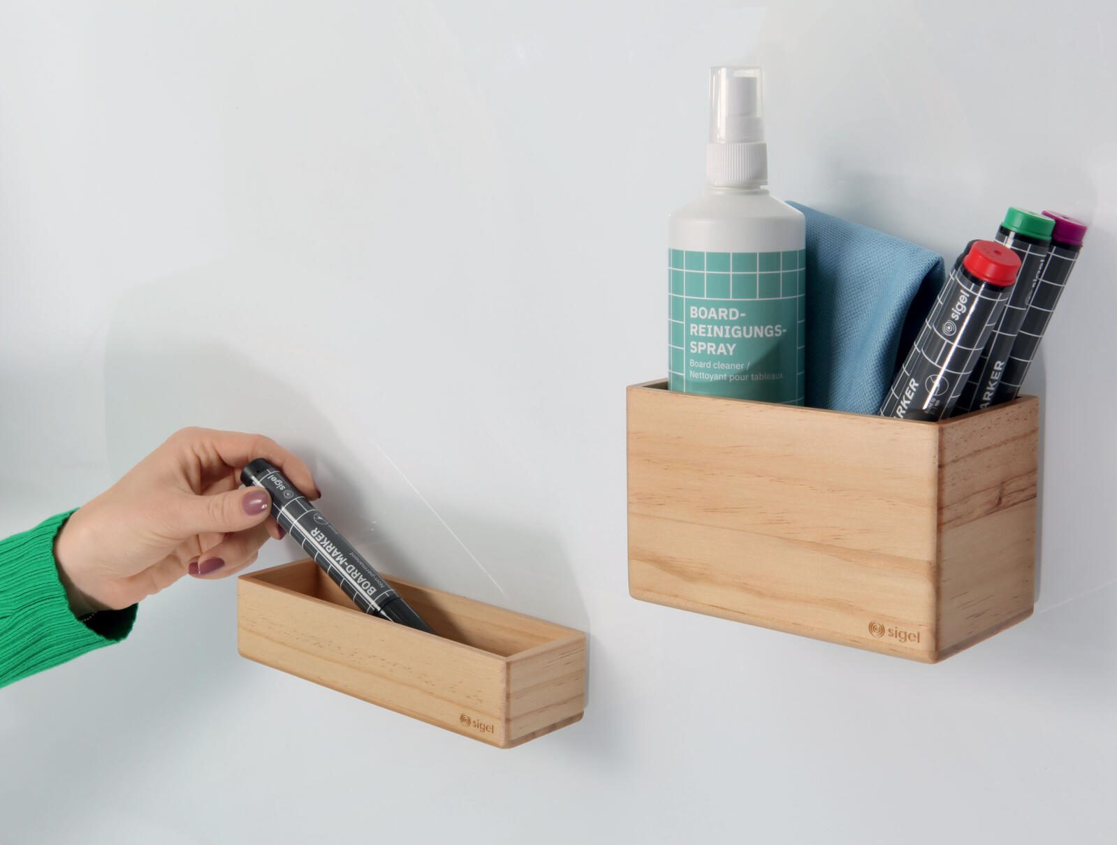 SIGEL magnetischer Stiftehalter 17,5 x 5,5 x 4,0 cm beige