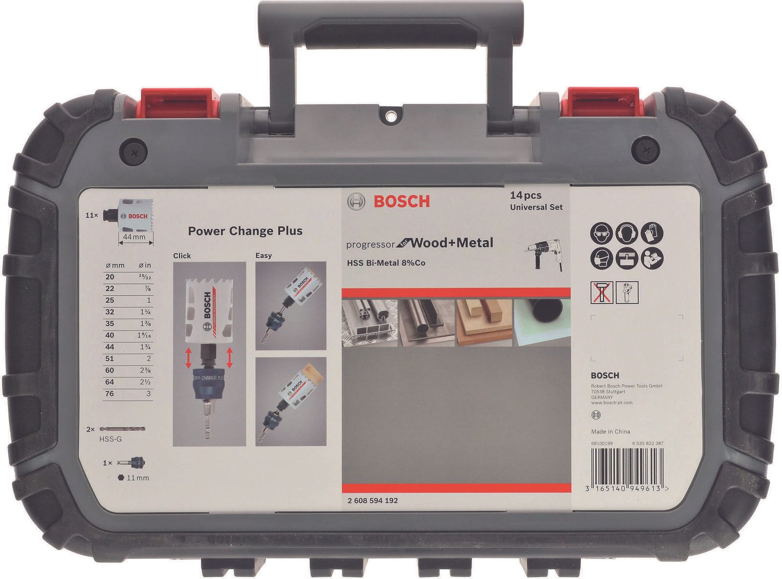 BOSCH Lochsägen-Set Progressor for Wood&Metal 14-teilig