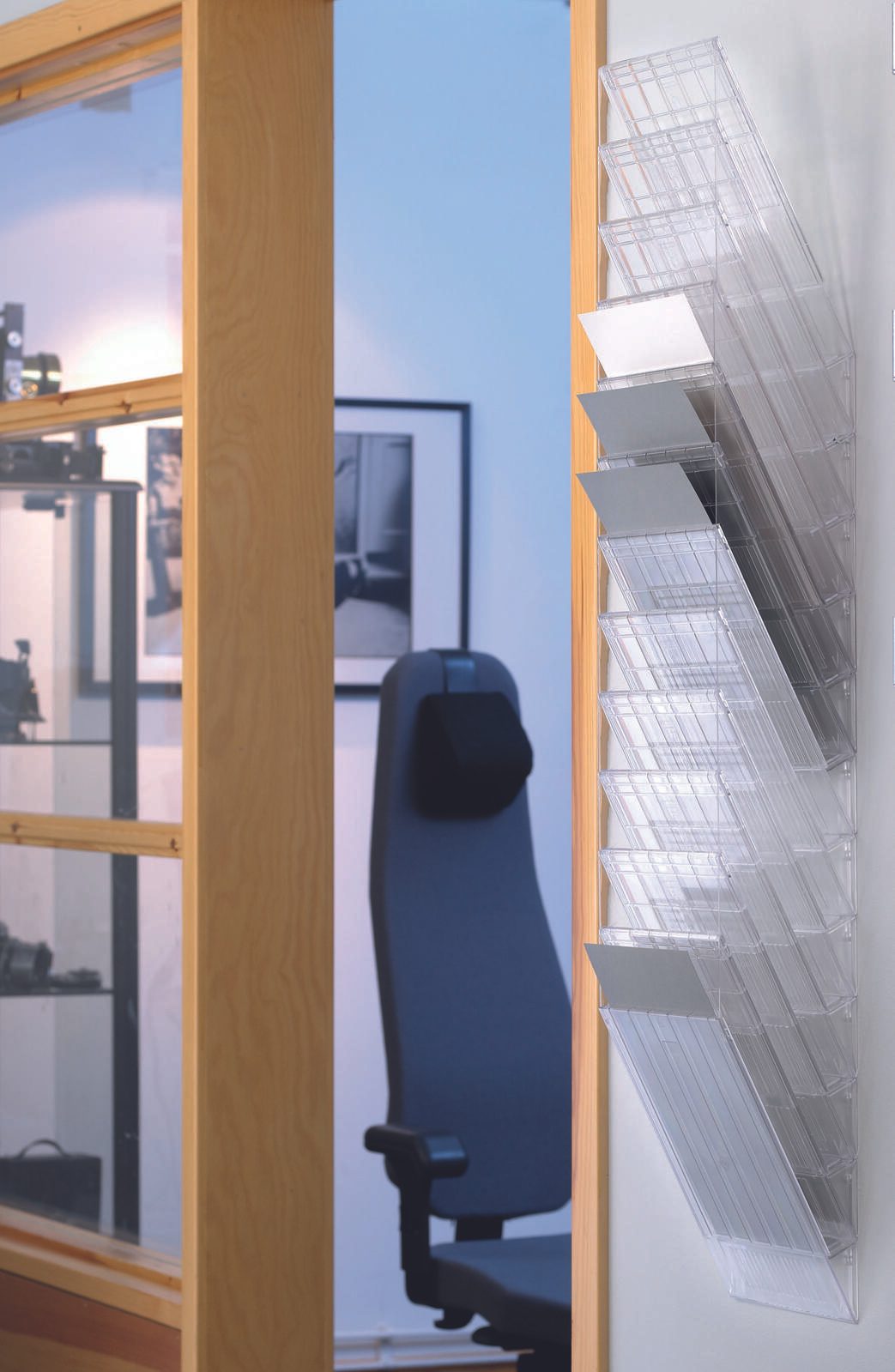 DURABLE FLEXIBOXX Wandprospekthalter DIN A4 12-Fach transparent