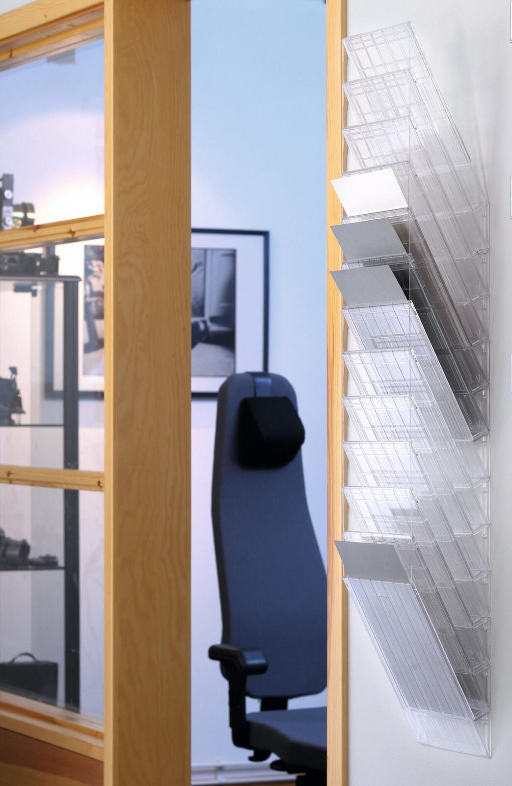 DURABLE FLEXIBOXX Wandprospekthalter DIN A4 12-Fach transparent