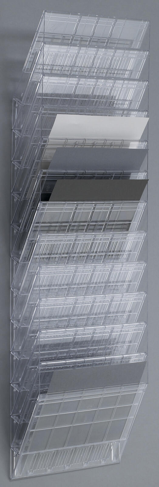 DURABLE FLEXIBOXX Wandprospekthalter DIN A4 12-Fach transparent