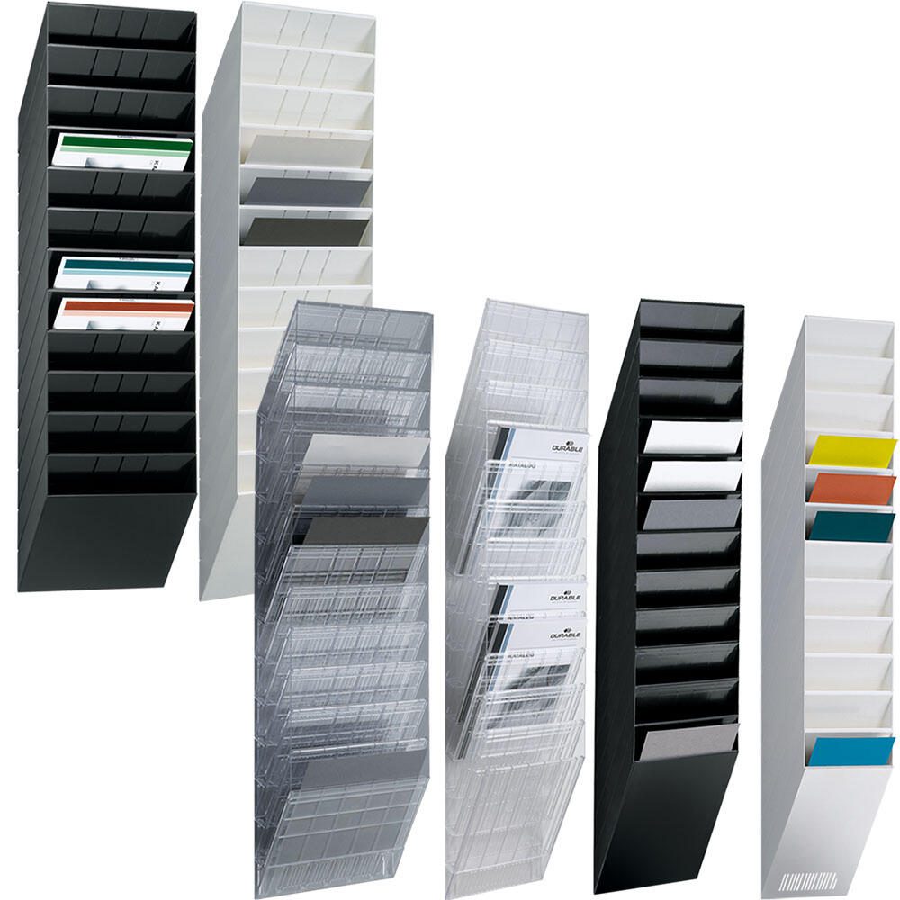 DURABLE FLEXIBOXX Wandprospekthalter DIN A4 12-Fach transparent