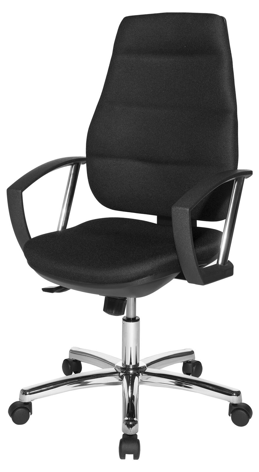 Bürostuhl Unni SY Deluxe sw, Gestell chrom