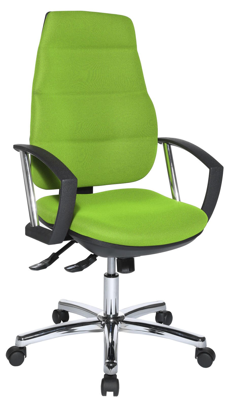Bürostuhl Unni SY Deluxe grün, Gestell chrom