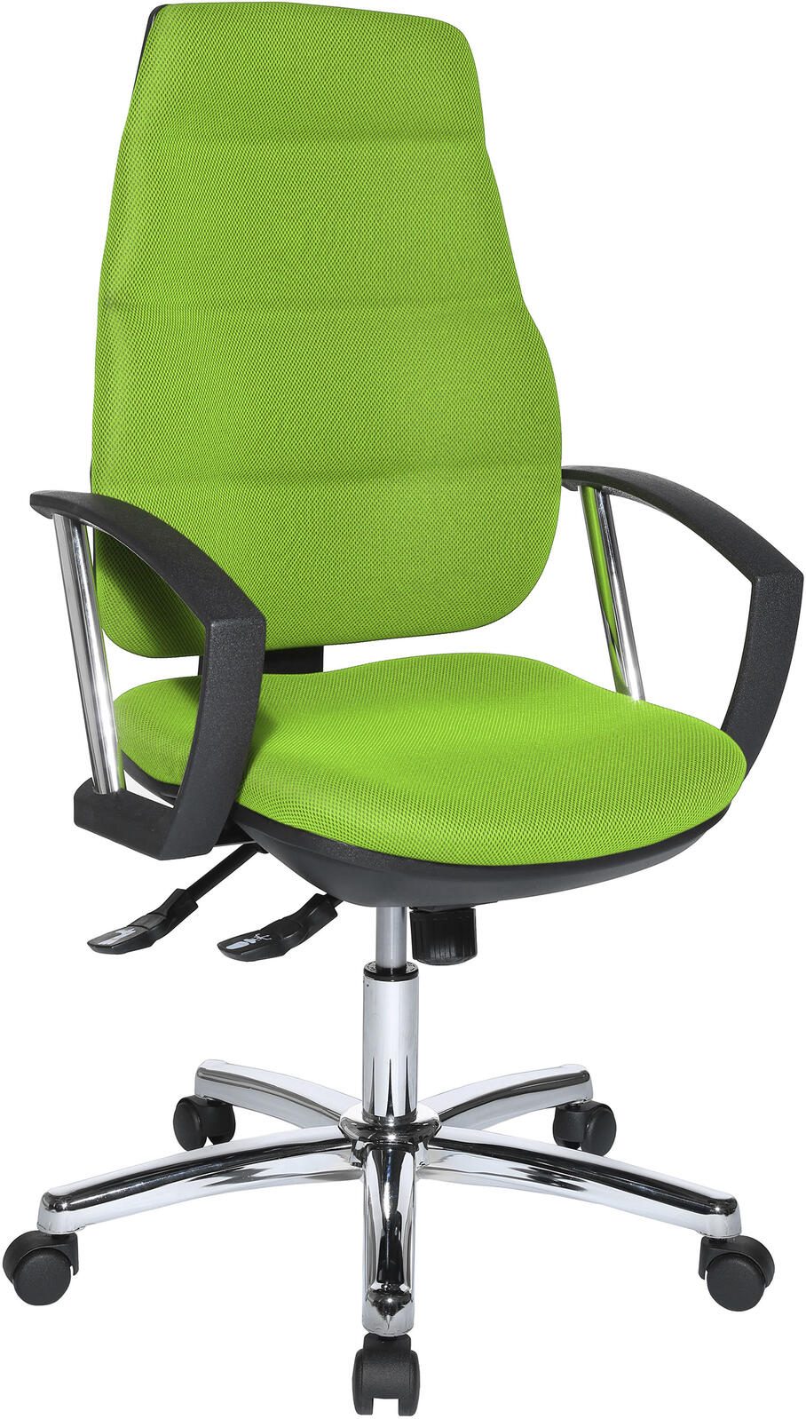 Bürostuhl Unni SY Deluxe grün, Gestell chrom