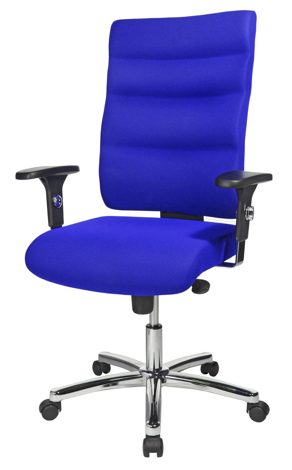 Bürostuhl Unni Med Deluxe blau, Gestell chrom