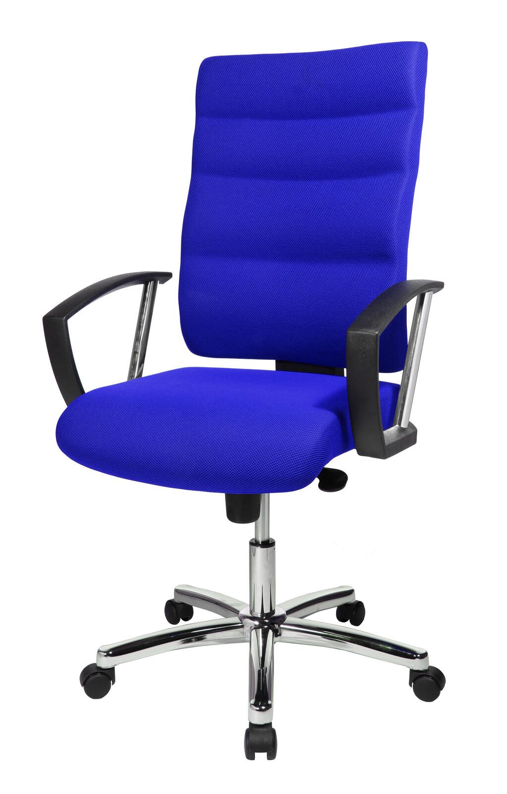 Bürostuhl Unni Med Deluxe blau, Gestell chrom
